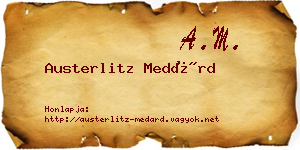 Austerlitz Medárd névjegykártya